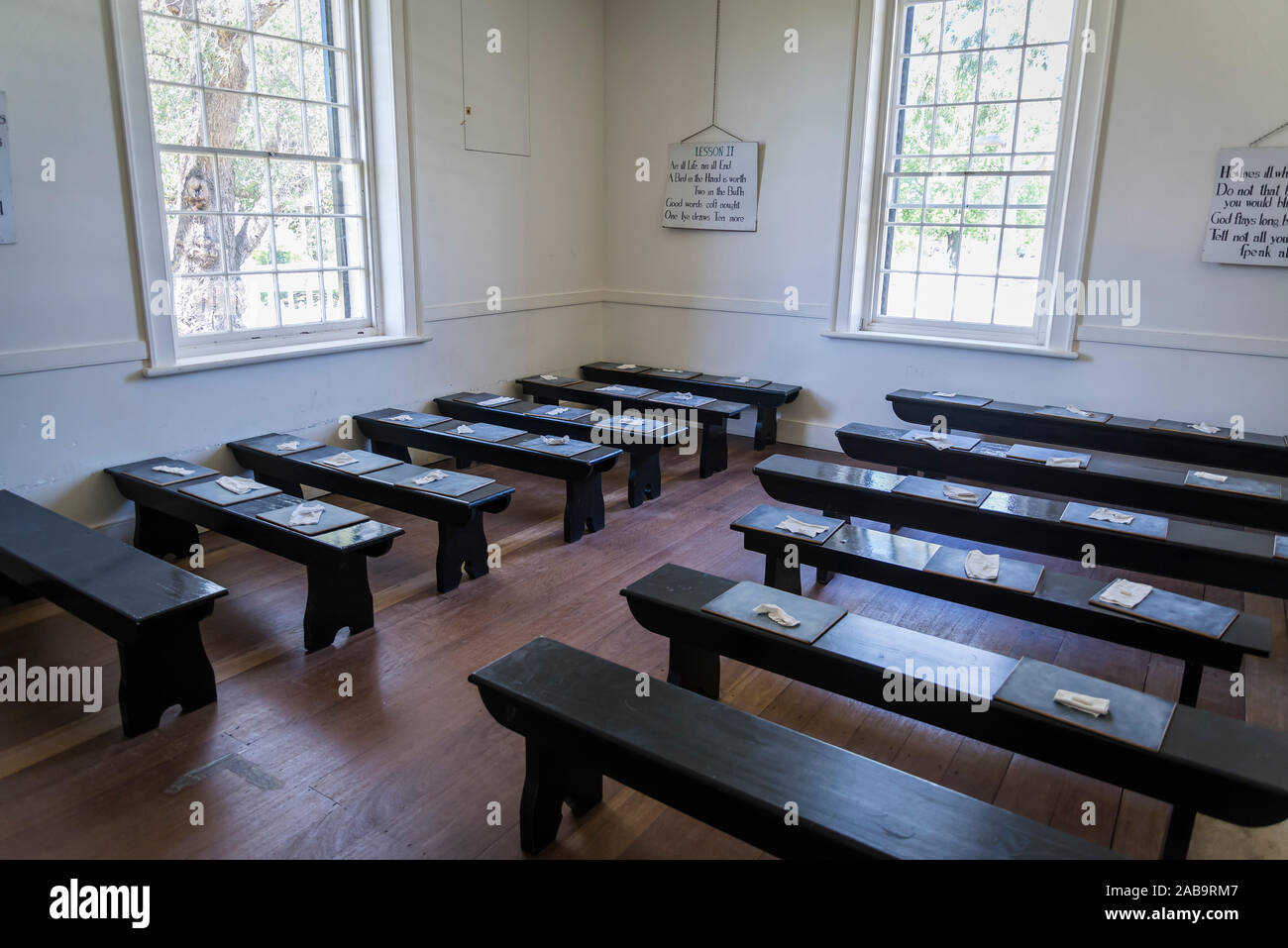 19th Century Classroom Stockfotos 19th Century Classroom