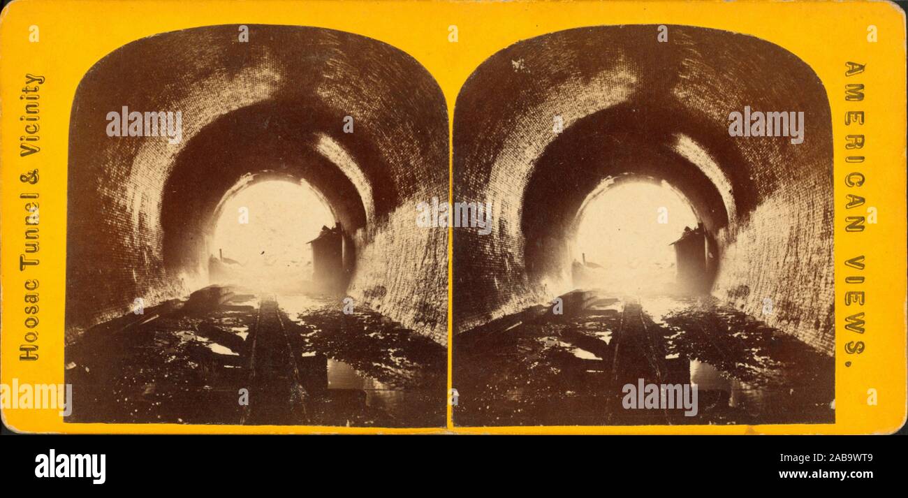 Eingang zum Tunnel, Ost Ende. Weitere Titel: Amerikanische Ansichten. Robert N. Dennis Sammlung von stereoskopische Ansichten Vereinigte Staaten Massachusetts. Stockfoto