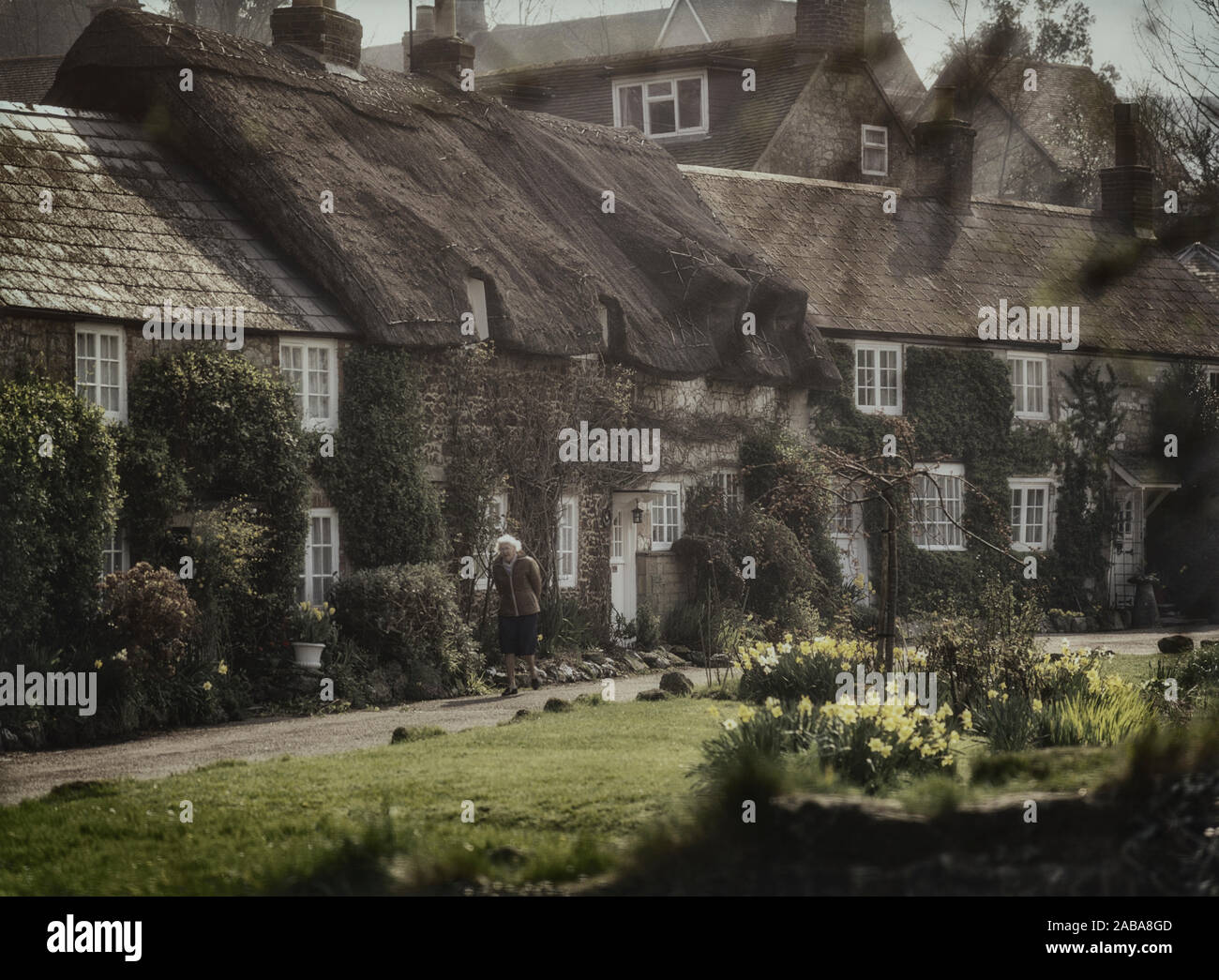 Winkle Street, Calbourne, Isle of Wight. England, Großbritannien Stockfoto