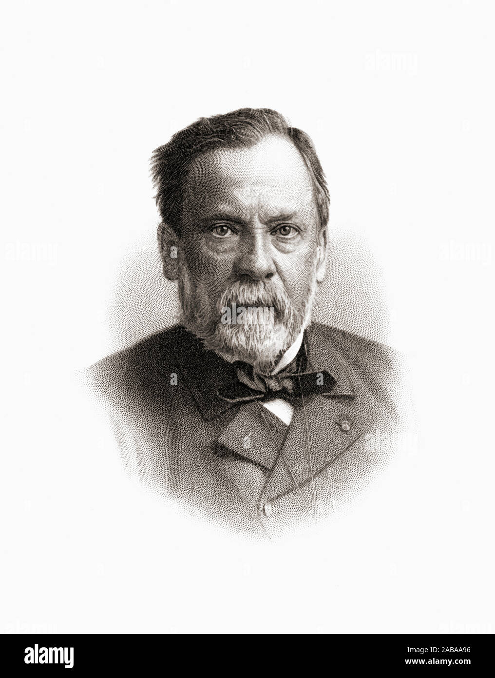 Louis Pasteur, 1822 - 1895. Französische Biologe, Mikrobiologe und Chemiker für seine Entdeckungen der Grundsätze der Impfung, mikrobielle Fermentation und Pasteurisierung bekannt. Stockfoto