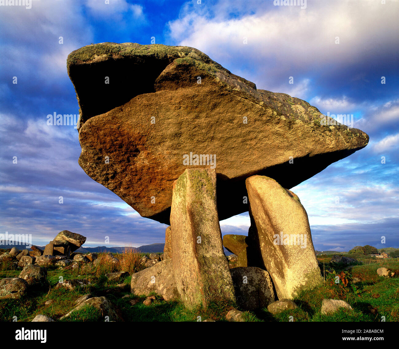 Kilcooney More Dolmen, Ardara, County Donegal, Irland Stockfoto