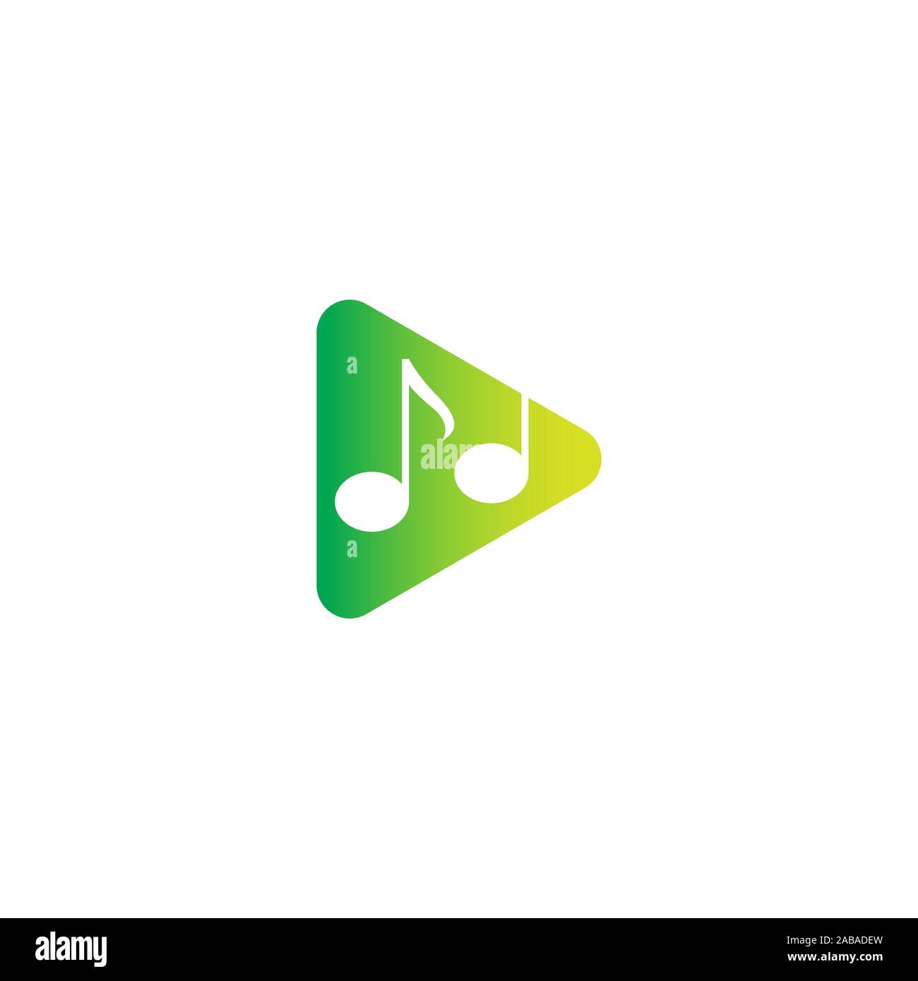 Vektor Symbol wiedergeben. Video application Icon Design vorlage. Musik Player. Line Art. Papier origami Sammlung. Application Icon Design für Telefon. Materia Stockfoto