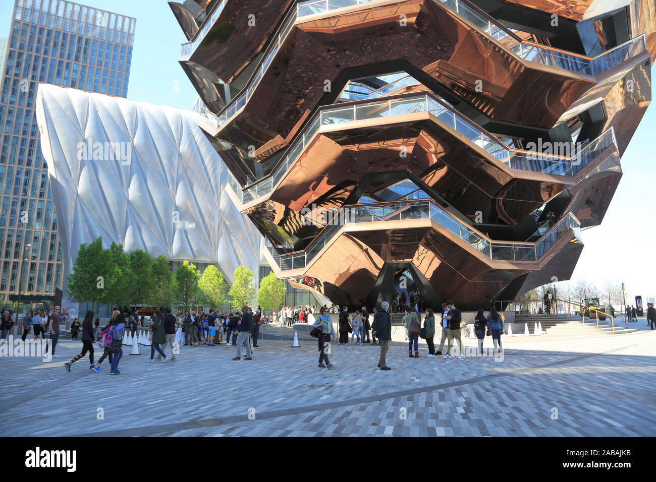 Das Schiff, Treppe, entworfen von Architekt Thomas Heatherwick, der Schuppen, Hudson Yards, Manhattan, New York City, Vereinigte Staaten von Amerika Stockfoto