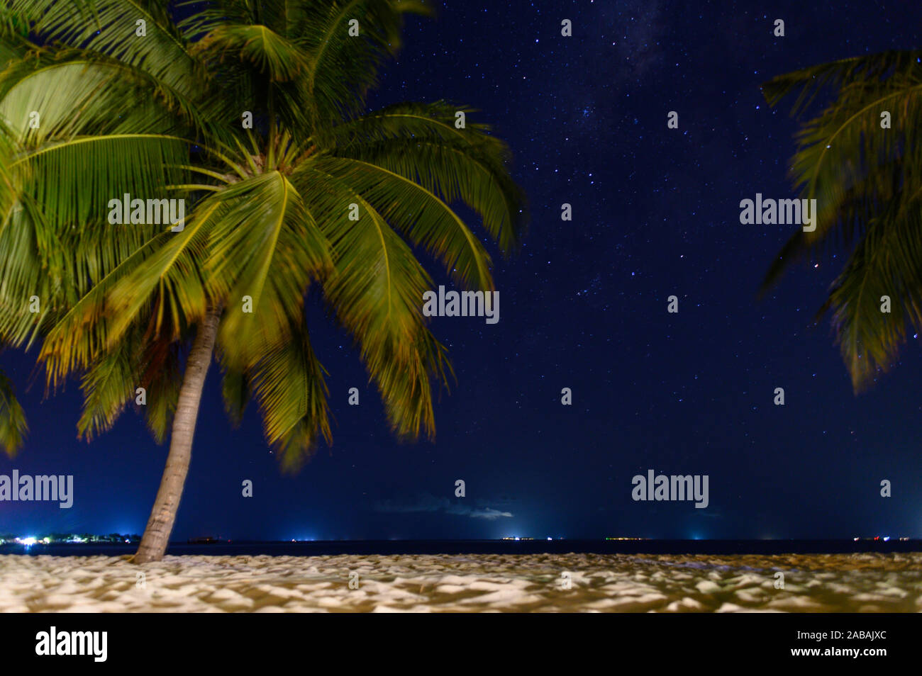 Milkyway auf Vilamendhoo, Malediven Stockfoto