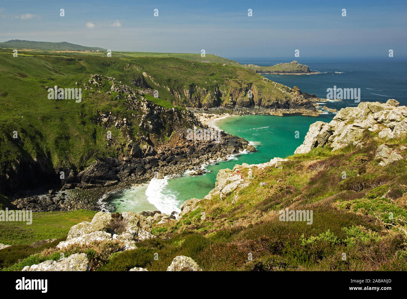 Landschaft in Cornwall, Grossbritannien Stockfoto