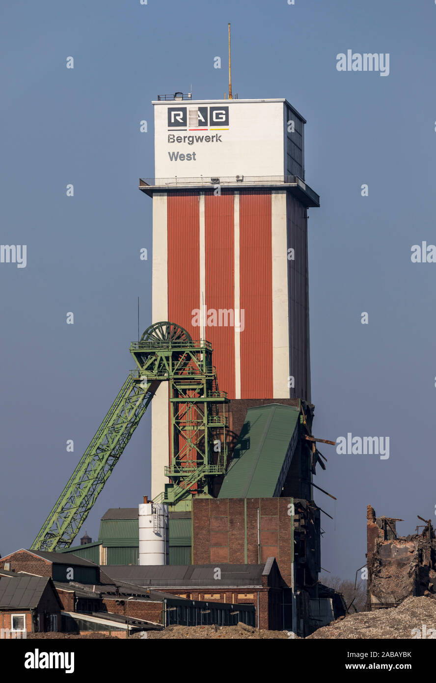 Bergwerk West, Friedrich-Heinrich 1/2 Mine, in Kamp-Lintfort, Stockfoto