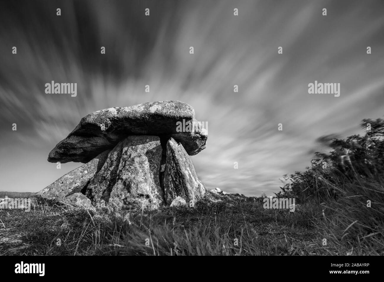 Chun Quoit; Cornwall, UK Stockfoto