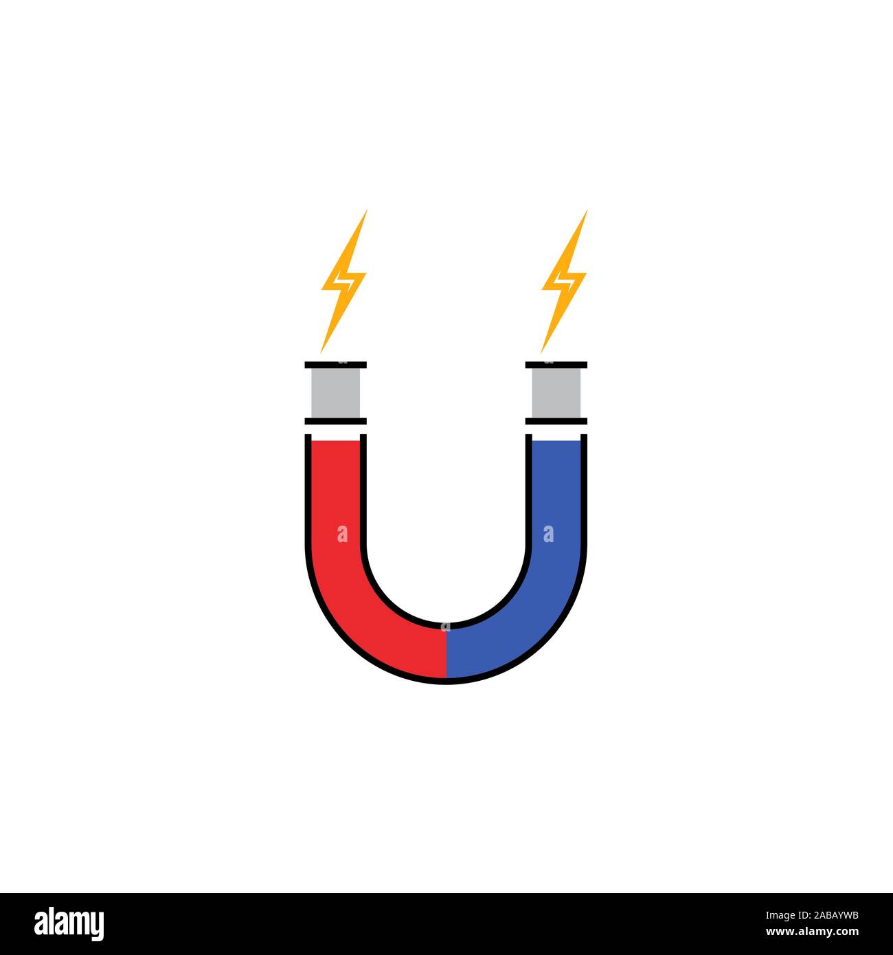 Magnet vector Farbe Symbol Stock Vektor