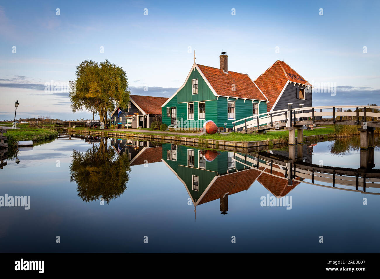 Zaanse Schans Dorf in Holland Stockfoto