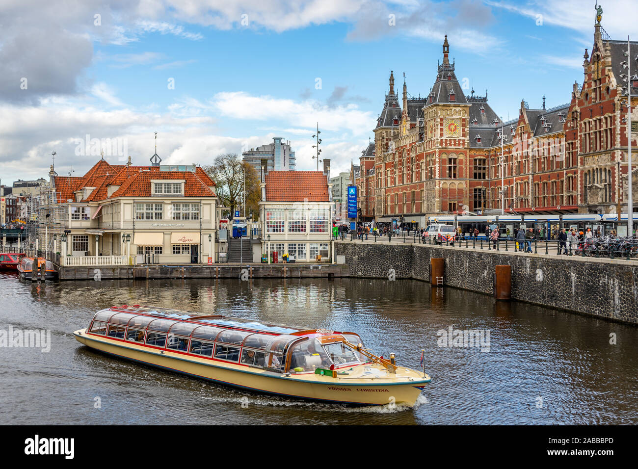 Amsterdam Centraal Station Stockfoto
