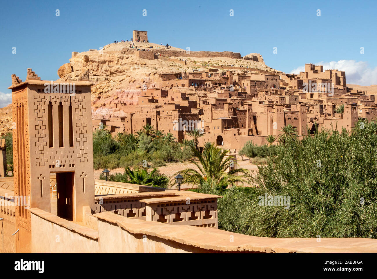 UNESCO-Weltkulturerbe: Ait Ben Haddou - Festung in der Nähe von Ouarzazate, Marokko Stockfoto