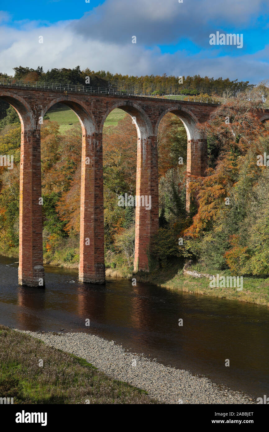Der Führer Viadukt über den Fluss Tweed, Dryburgh, Scottish Borders Stockfoto