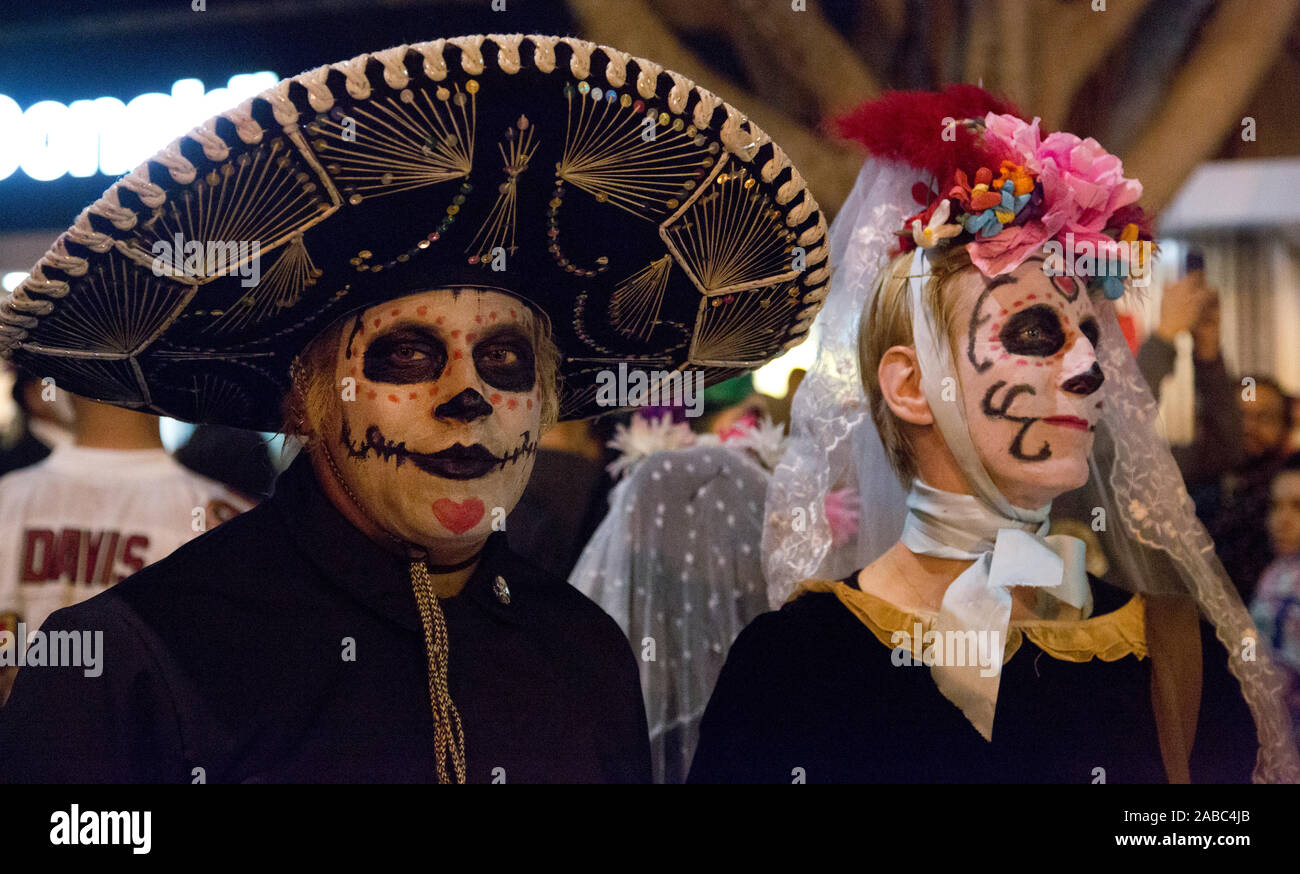 Tag der Toten im MIssion District, San Francisco Stockfoto