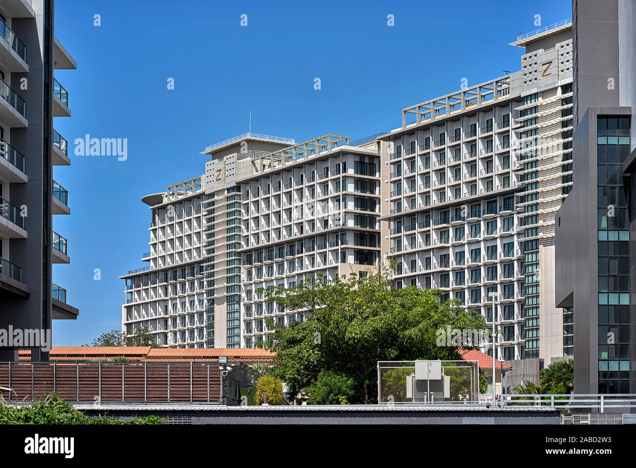 Thailand Hotels. Asiatischer Architektur, Gebäude, Strukturen Stockfoto