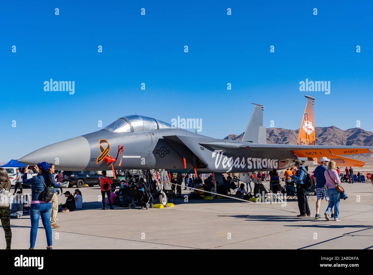 Las Vegas, Nov. 17: USAF Air Show in Nellis Air Force Base am 17.November, 2019 in Las Vegas, Nevada Stockfoto