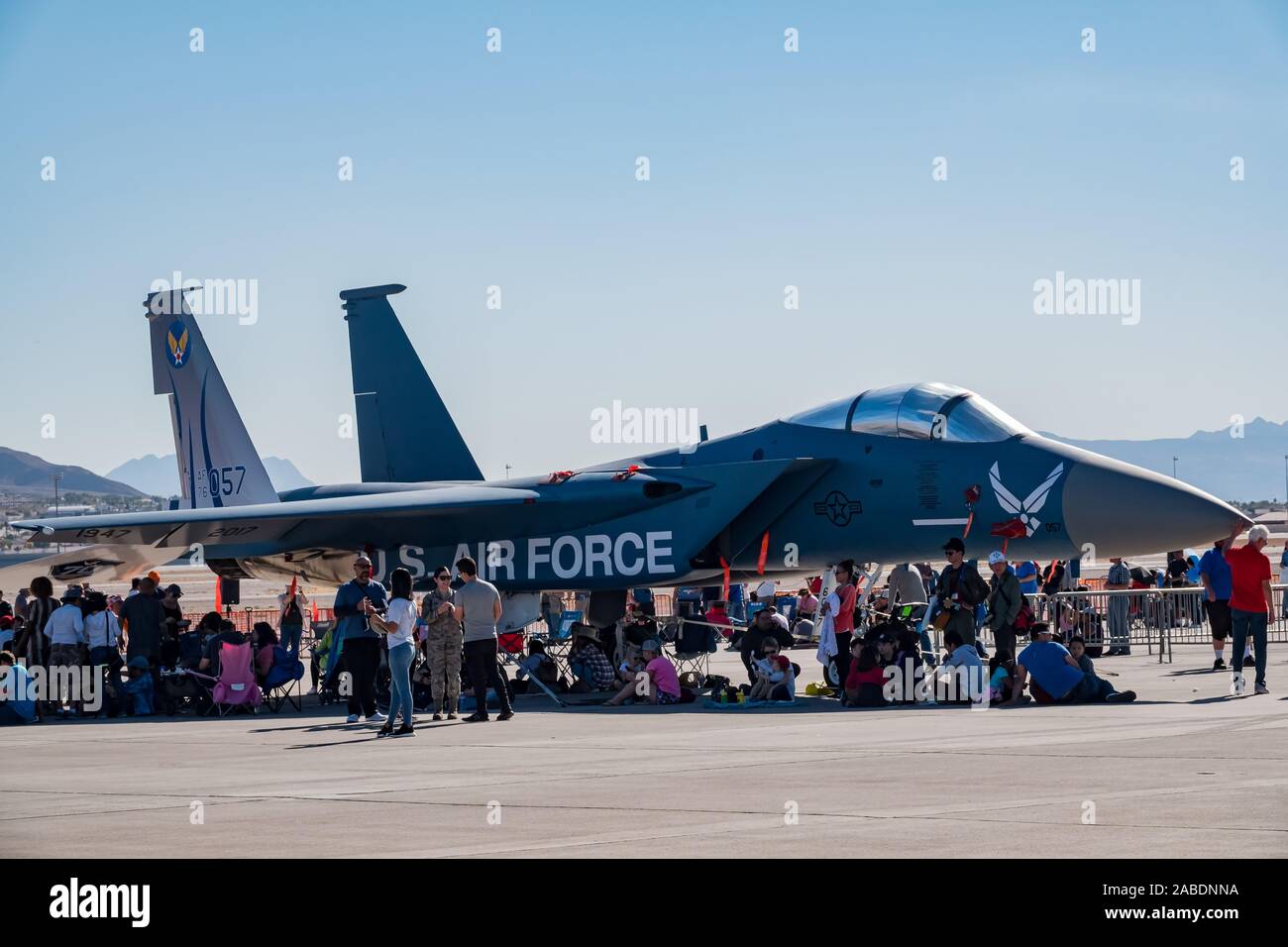 Las Vegas, Nov. 17: USAF Air Show in Nellis Air Force Base am 17.November, 2019 in Las Vegas, Nevada Stockfoto