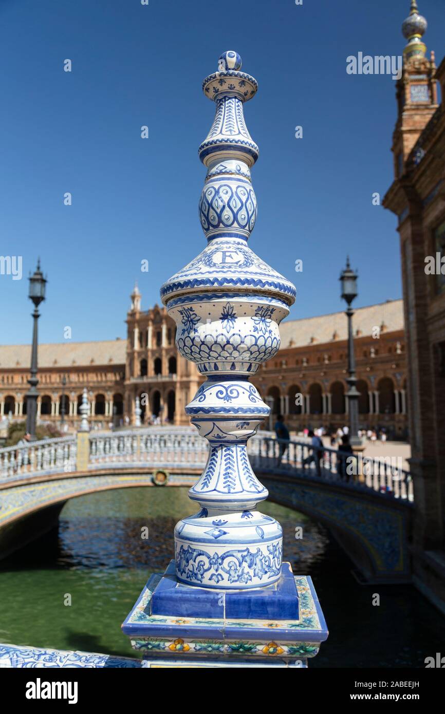 Spanien, Sevilla, Plaza de España Stockfoto