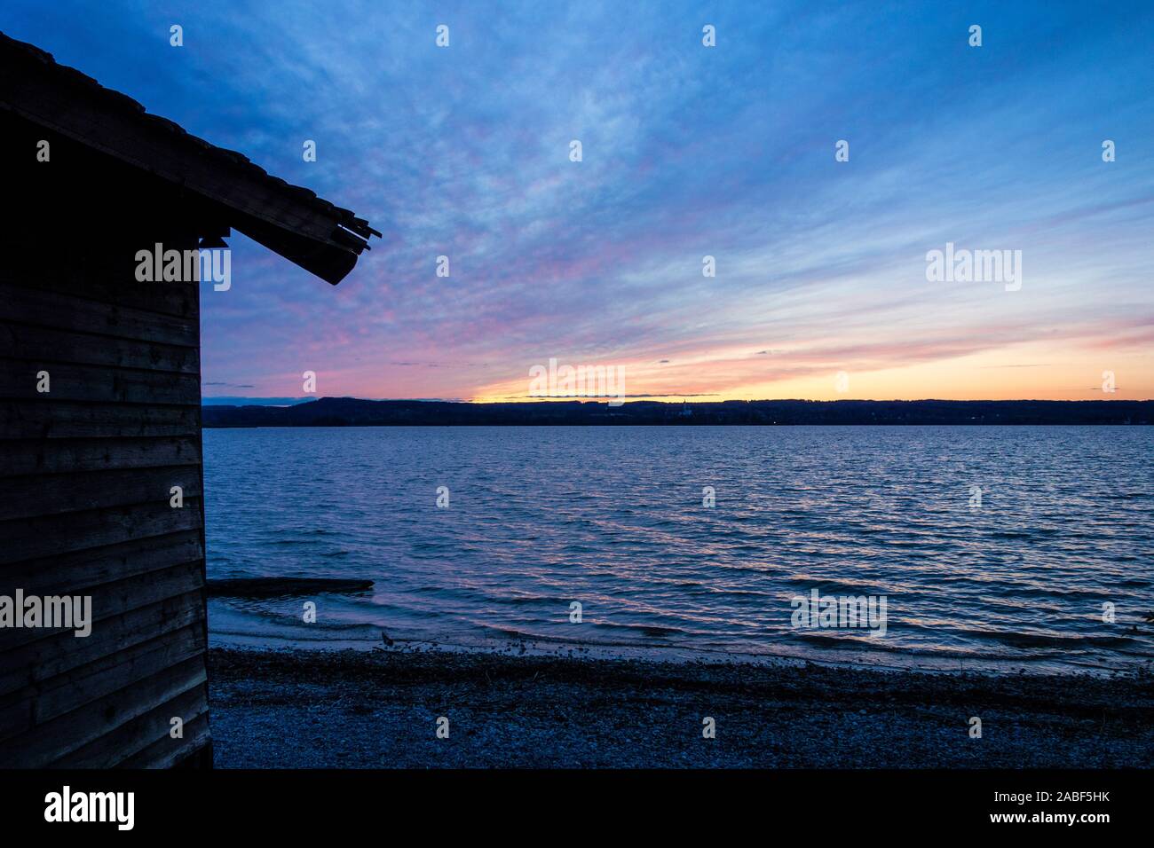 Ammersee, Oberbayern, Deutschland Stockfoto