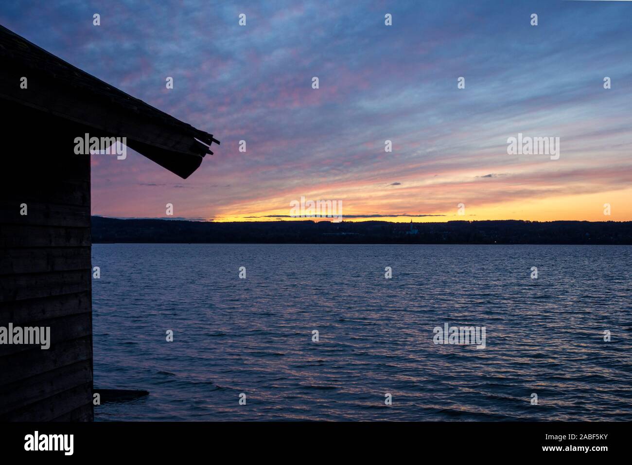Ammersee, Oberbayern, Deutschland Stockfoto