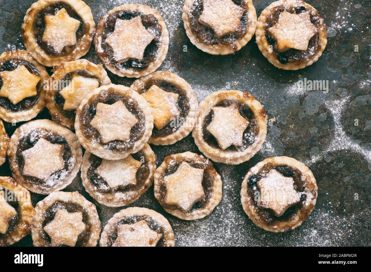 Hausgemachte Weihnachten mince pies Stockfoto