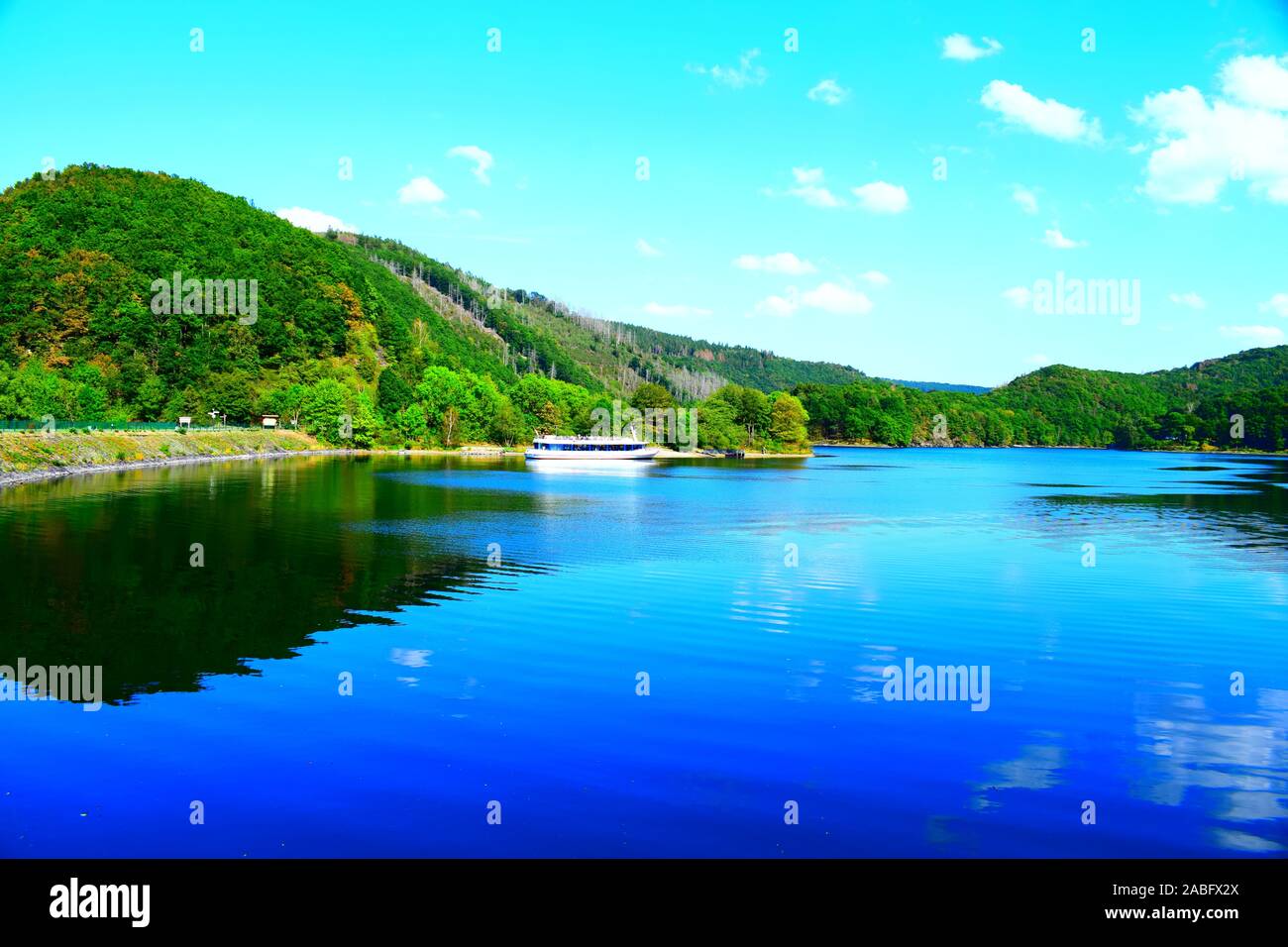 Obersee Rurtalsperren Vorratsbehälter, Nationalpark Eifel Stockfoto