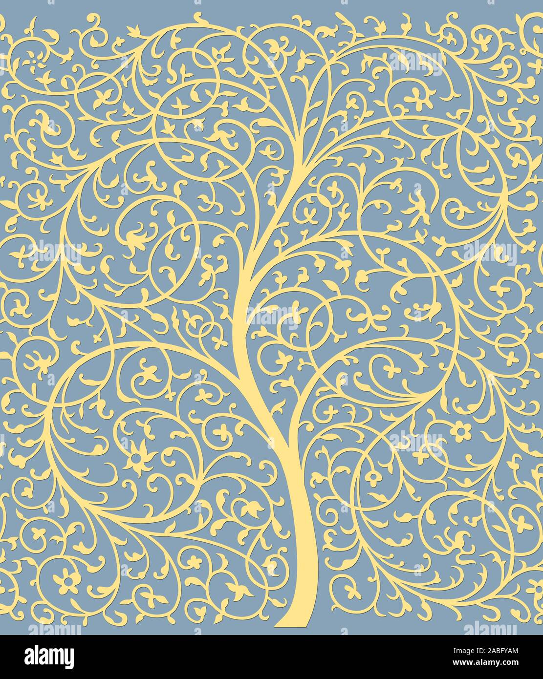 Digital textile Blumen und Blätter - Ornament - Motif-Design - Abstract Stockfoto