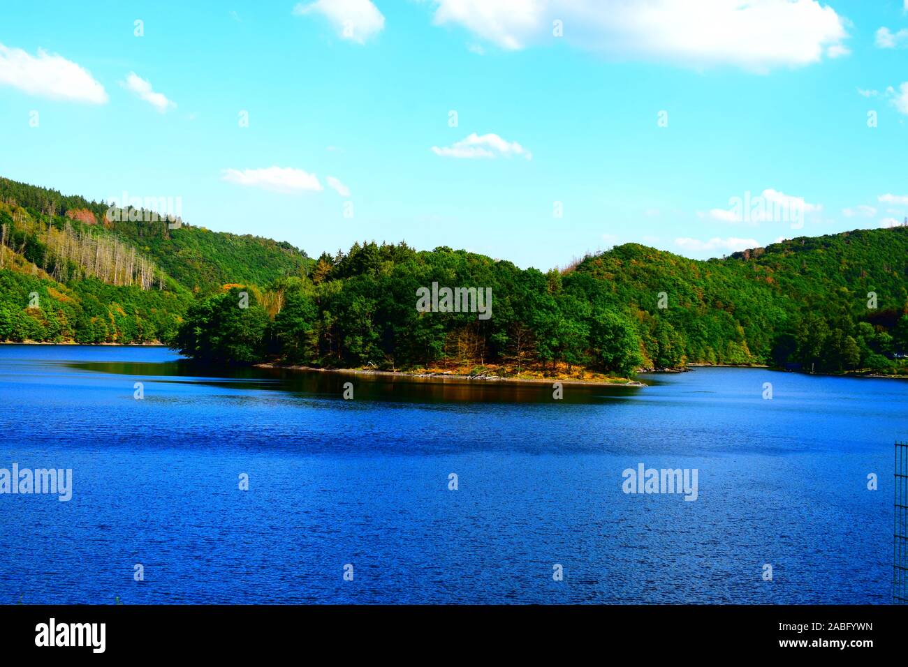 Obersee Rurtalsperren Vorratsbehälter, Nationalpark Eifel Stockfoto