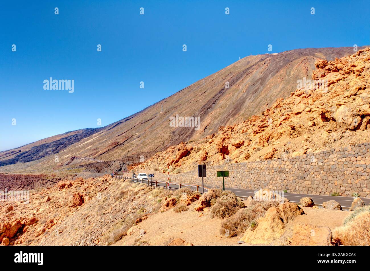 Nationalpark Teide, Teneriffa, Caldera Stockfoto