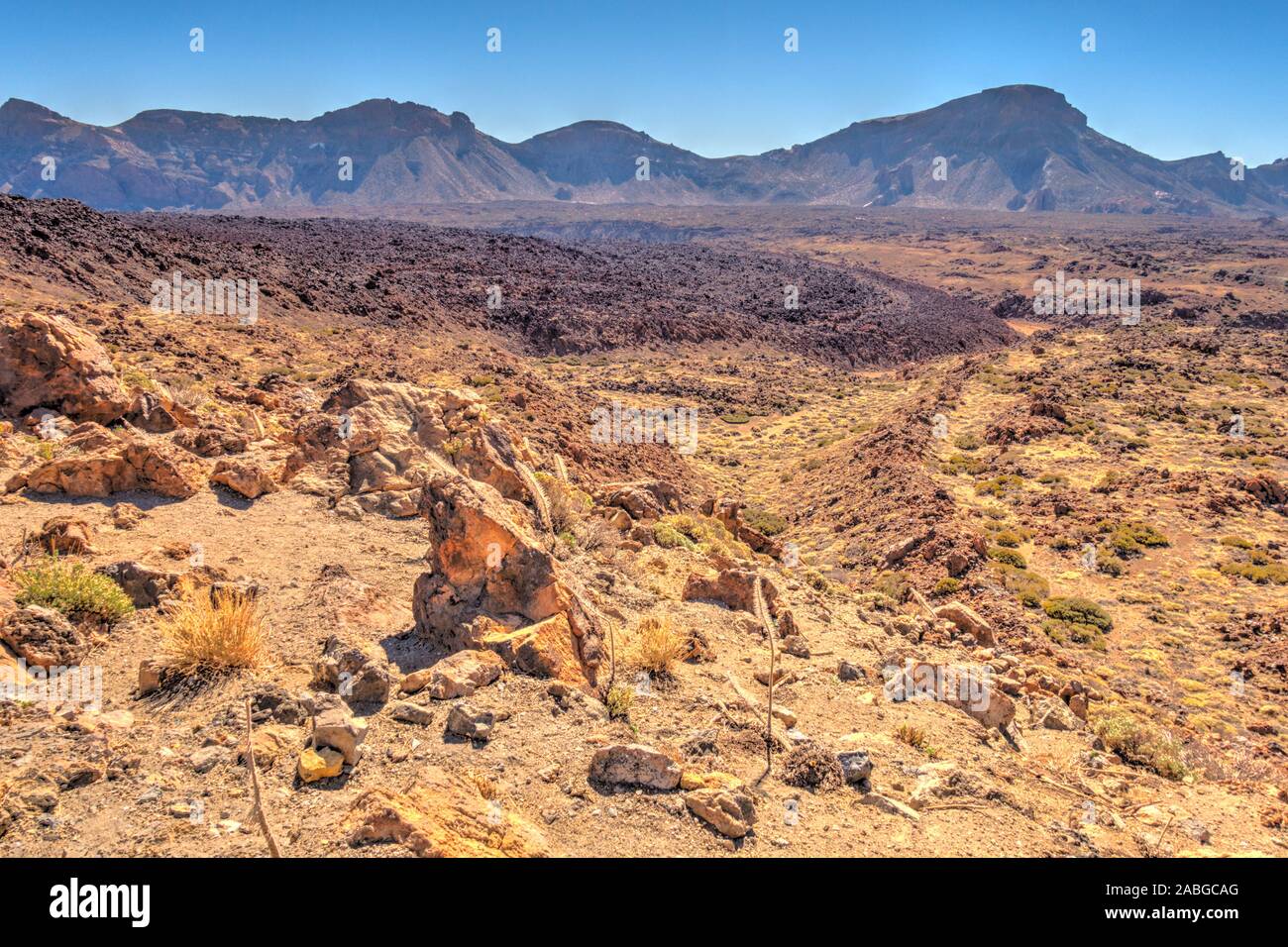 Nationalpark Teide, Teneriffa, Caldera Stockfoto