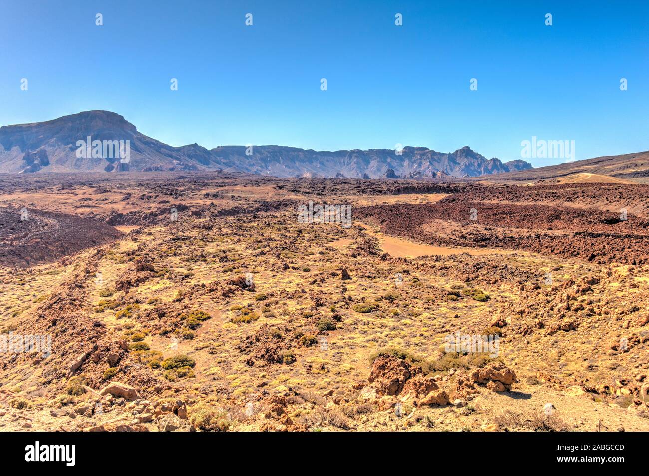 Nationalpark Teide, Teneriffa, Caldera Stockfoto