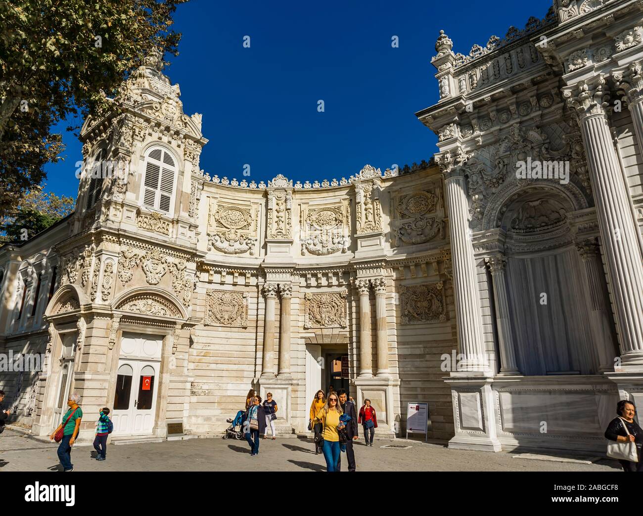 Dolmabahçe-Palast in Istanbul, Türkei Stockfoto