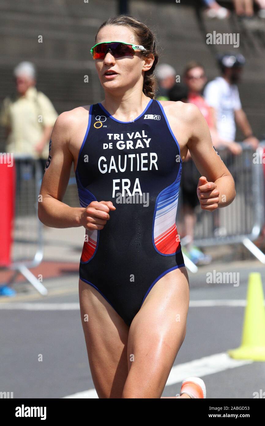 Mathilde Gautier, WTS Leeds Triathlon 2018 Stockfoto