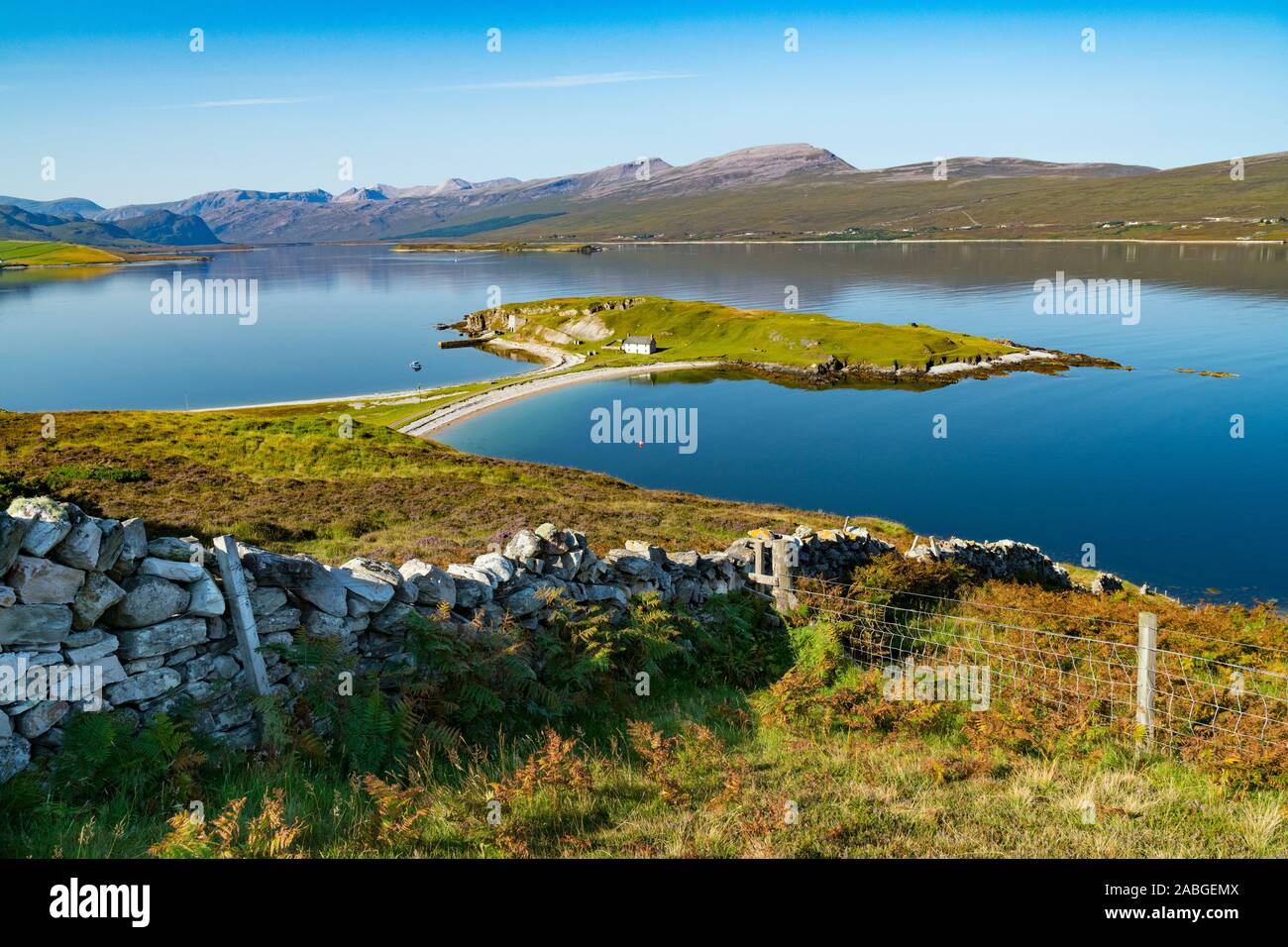 Loch Eriboll in Sutherland, Schottland teil der Nordküste 500 tourist Road Trip. Stockfoto