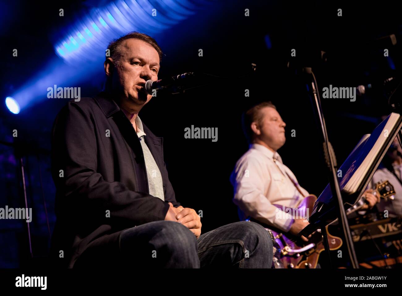 Newcastle/UK - 4. Sept 2019 - Edwyn Collins Live at Newcastle Kessel Shop Konzert Stockfoto