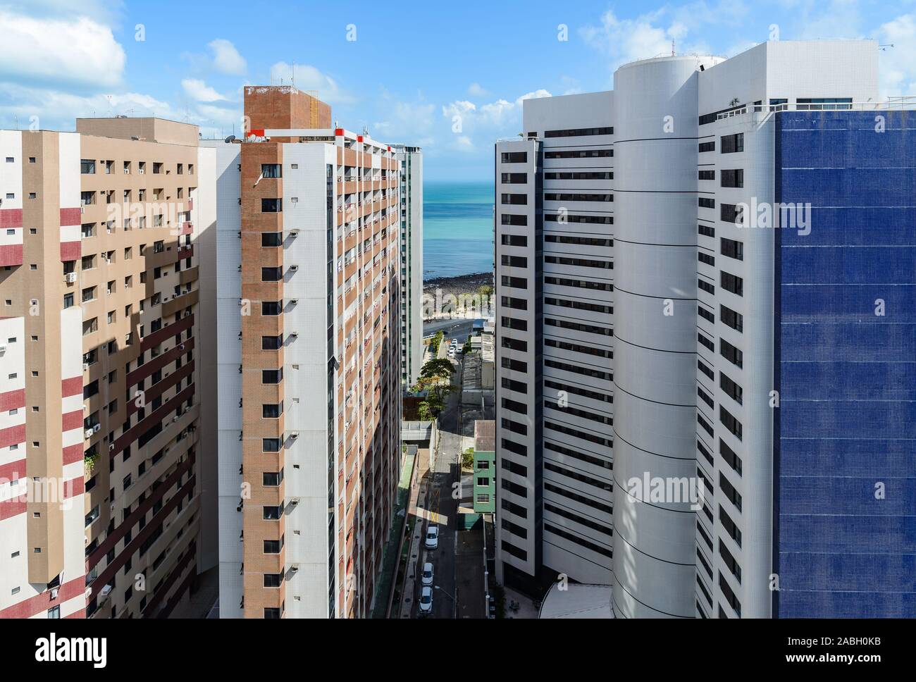 Hochhäuser in Fortaleza, Ceara, Brasilien, Südamerika. Stockfoto