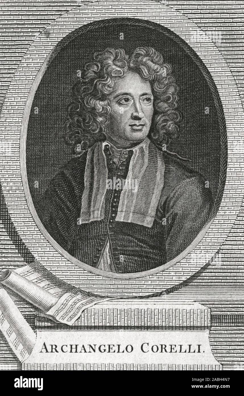 ARCANGELO CORELLI (1653-1713), italienischer Violinist und Komponist des Barock Stockfoto