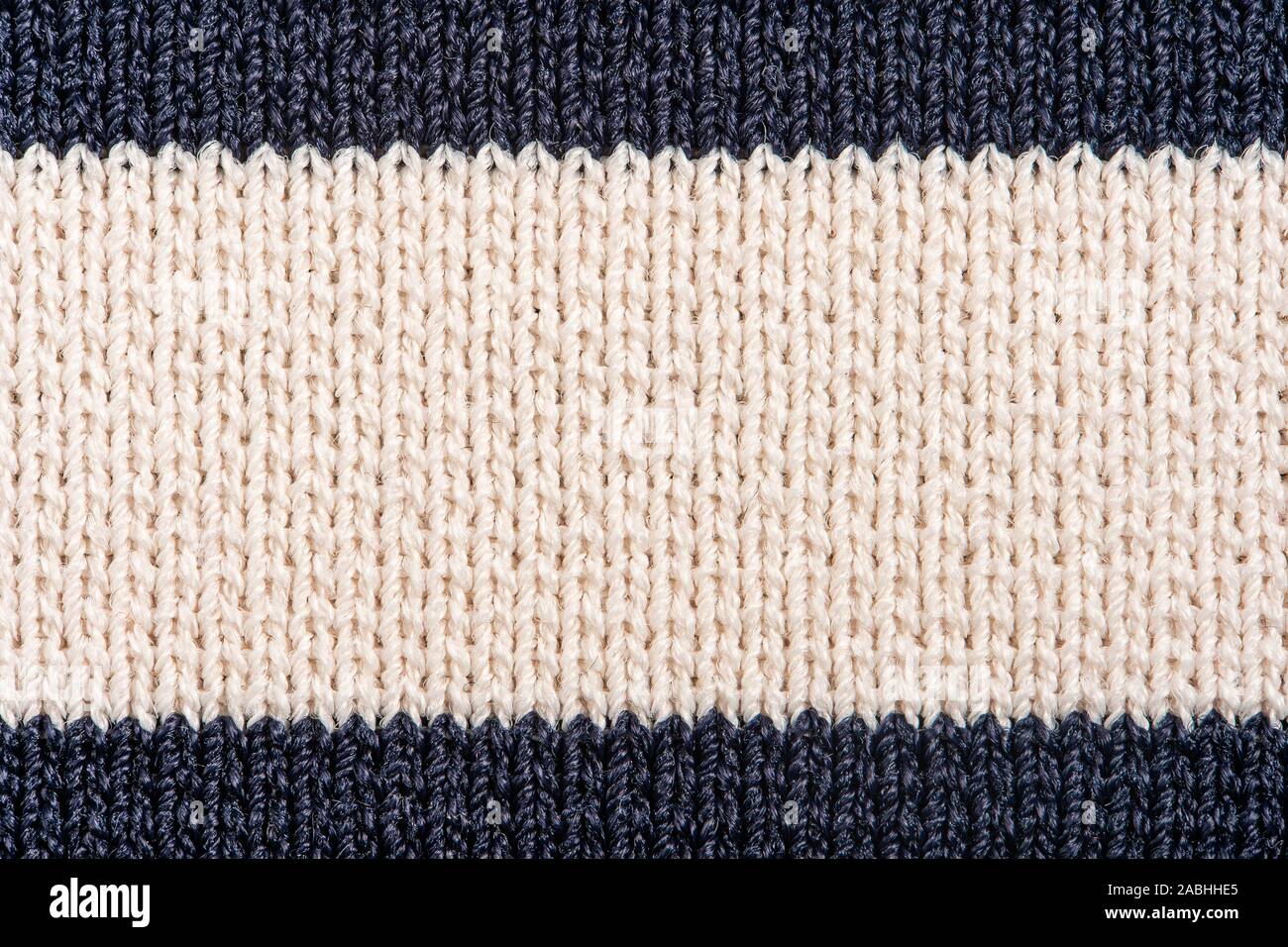 Gestreifte Feinstrick Textur Hintergrund Stockfoto