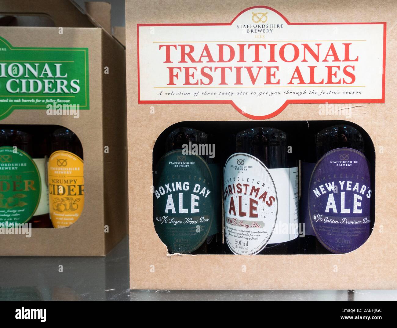 Festliche, Christmas Craft Ale, Bier. Stockfoto