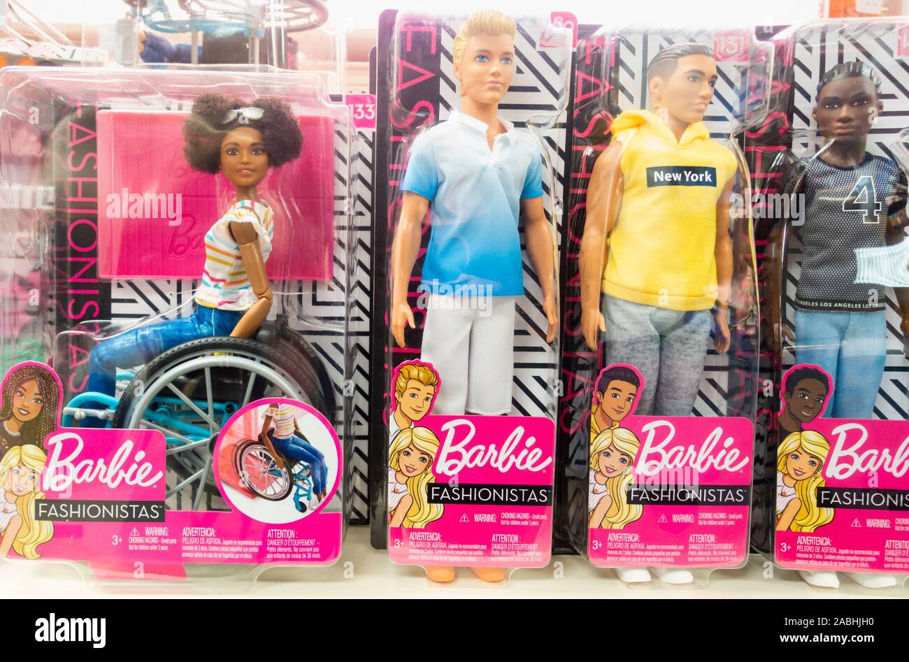 Barbie Fashionistas Puppe Stockfoto