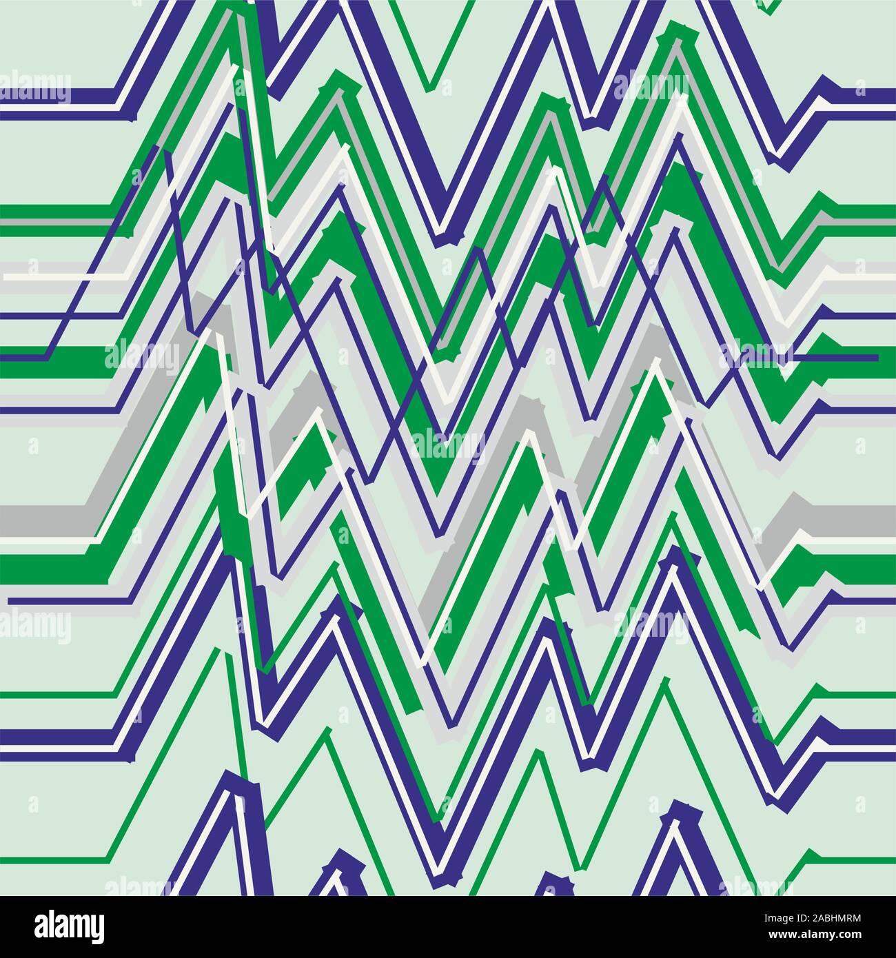 Nahtlose Zickzack geometrische Muster. Bunte formen Hintergrund. - Vektor Stock Vektor