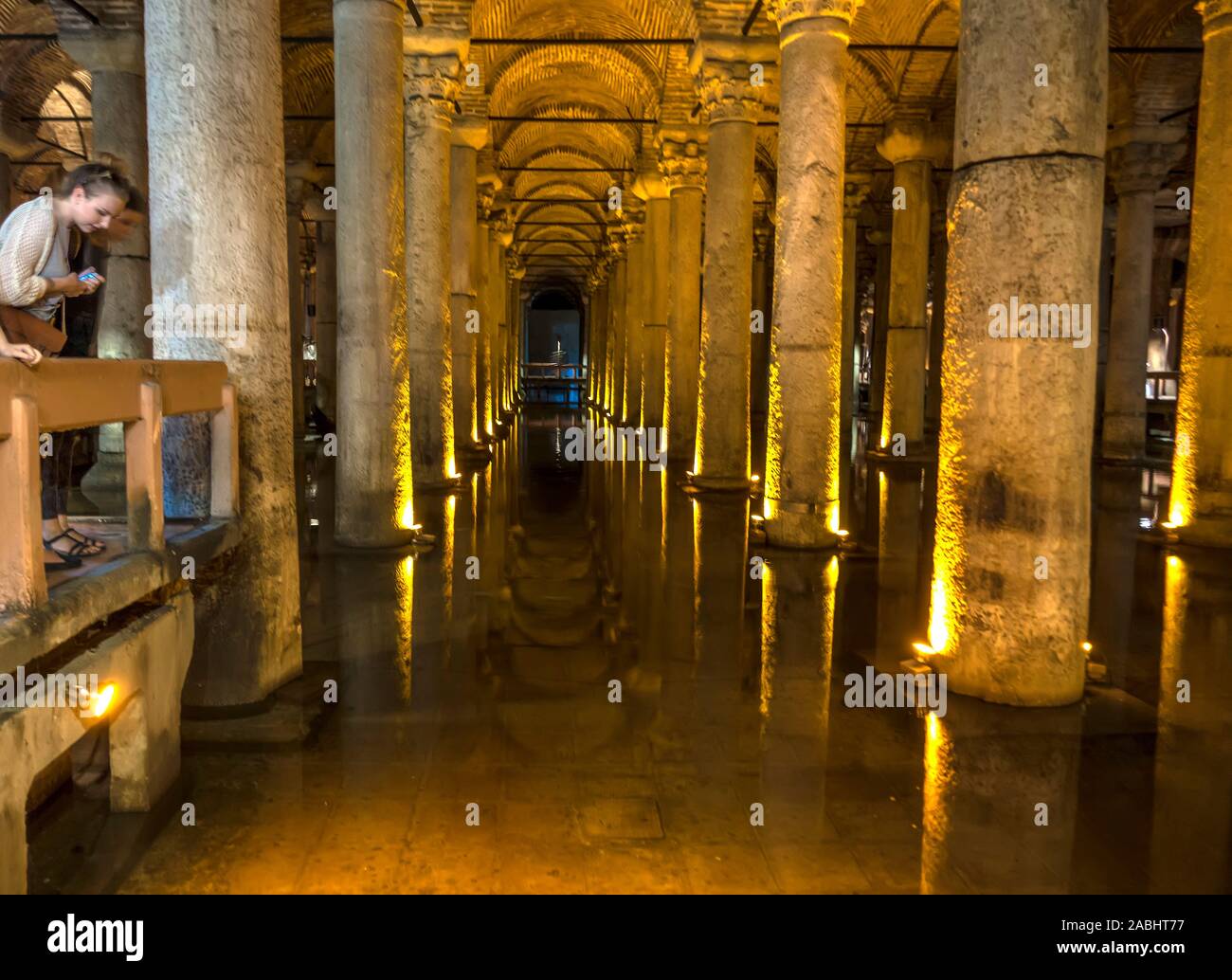 Basilika Zisternen Istanbul, Türkei Stockfoto