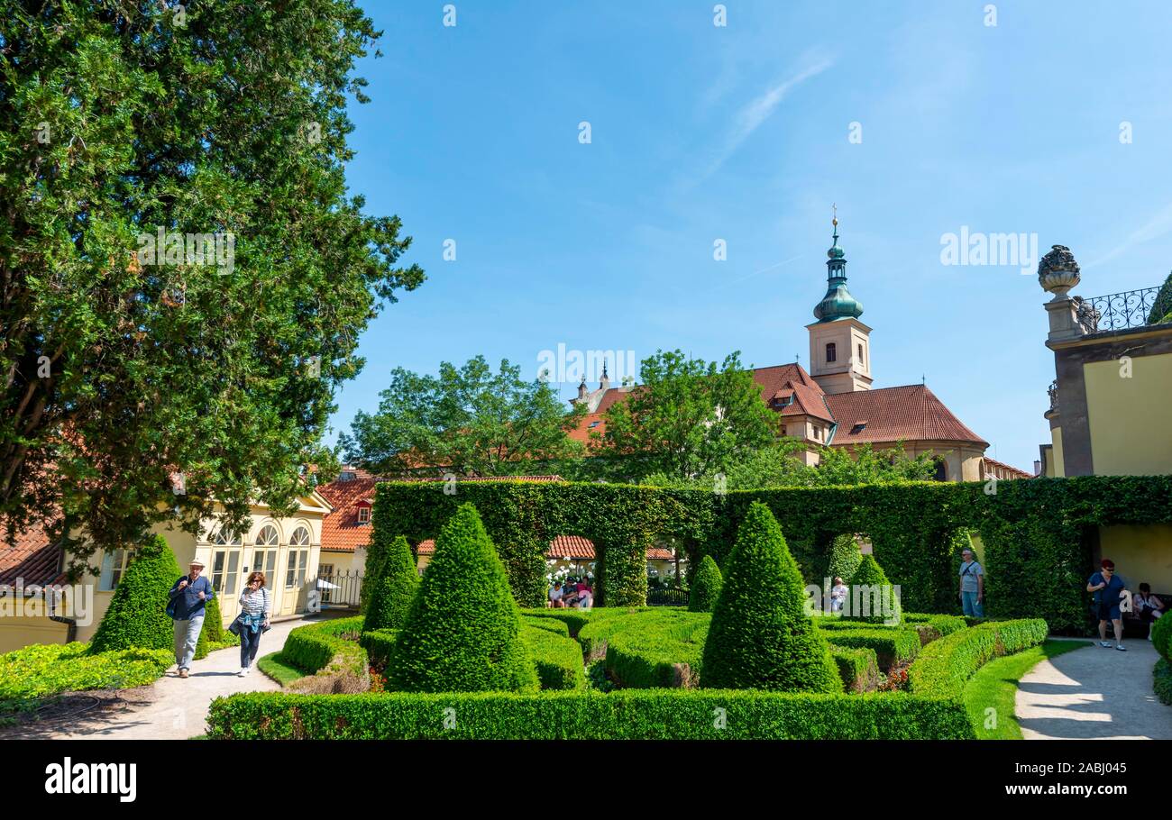 Kirche der Siegreichen Jungfrau Maria, Mala Strana, Prag, Tschechische Republik Stockfoto