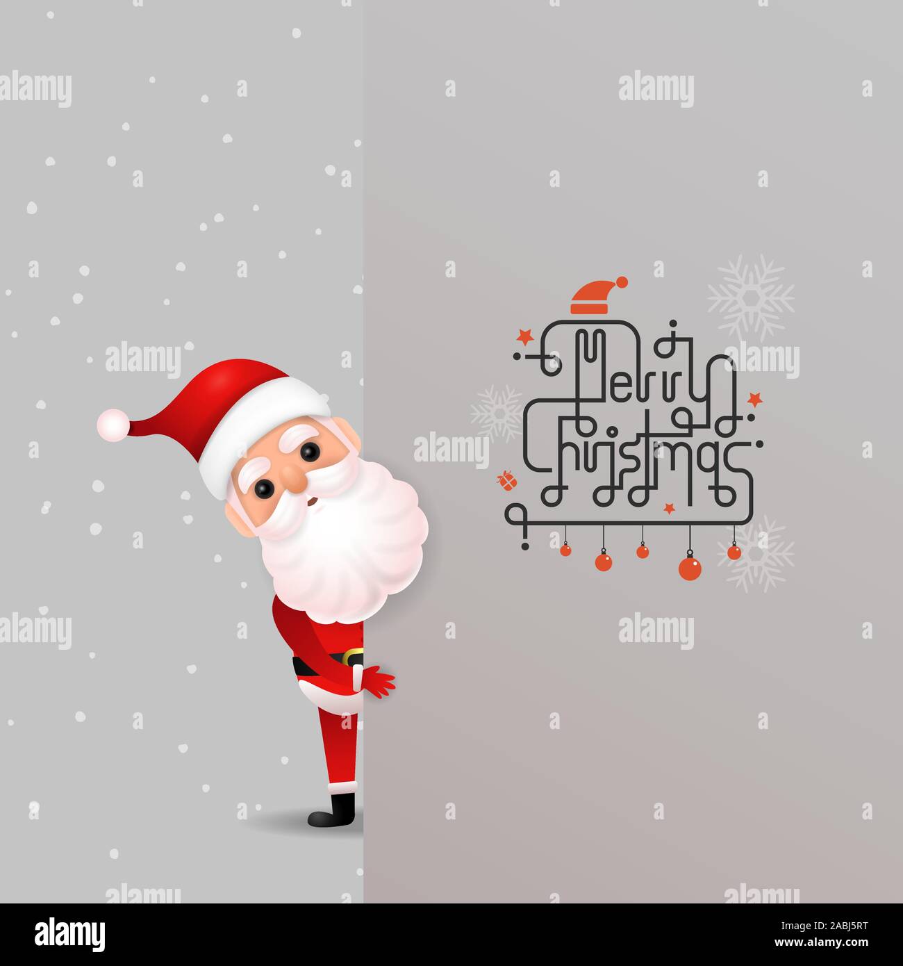 Funny Santa Claus Charakter für den Hintergrund. Frohe Weihnachten und guten  Rutsch ins neue Jahr. Urlaub Grußkarte. Lifestyle und Urlaub Konzepte.  Vektor desi Stock-Vektorgrafik - Alamy