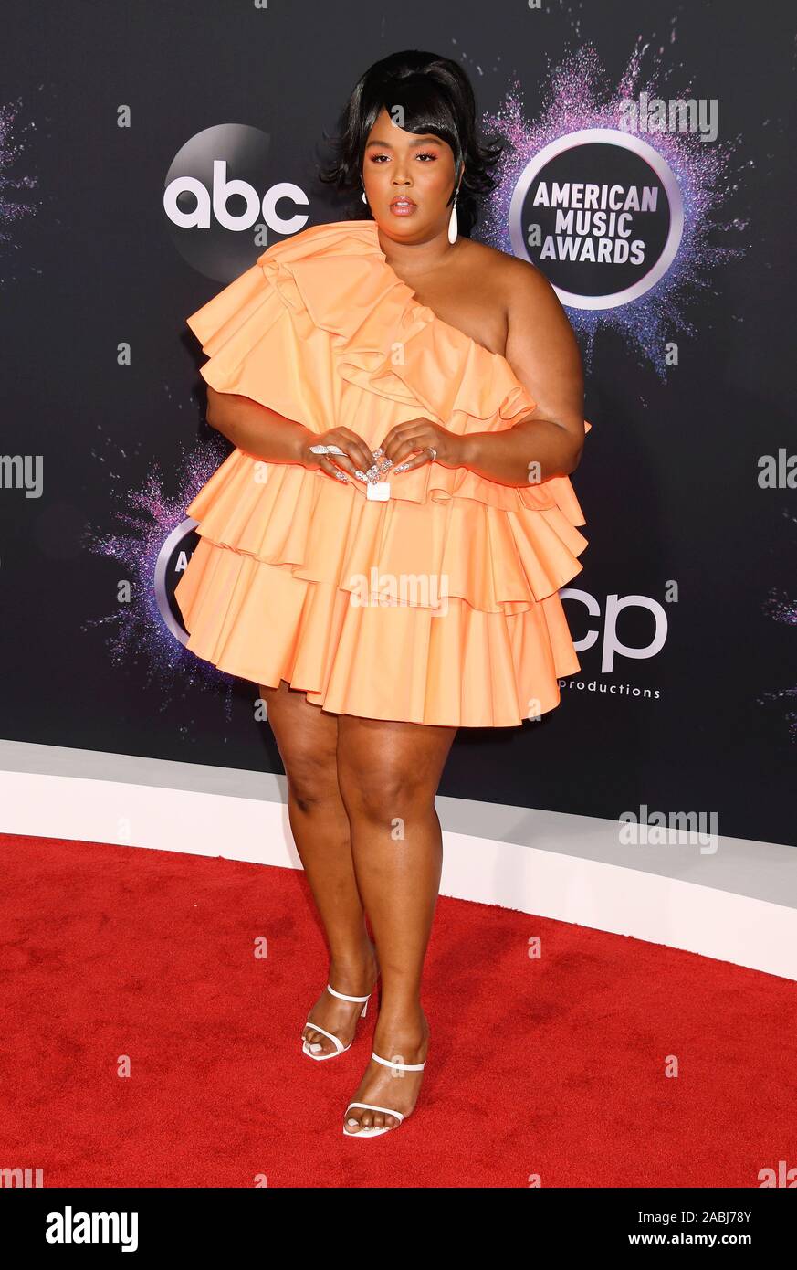 LOS ANGELES, Ca - 24. NOVEMBER: Lizzo besucht die 2019 American Music Awards bei Microsoft Theater am 24 November, 2019 in Los Angeles, Kalifornien. Stockfoto