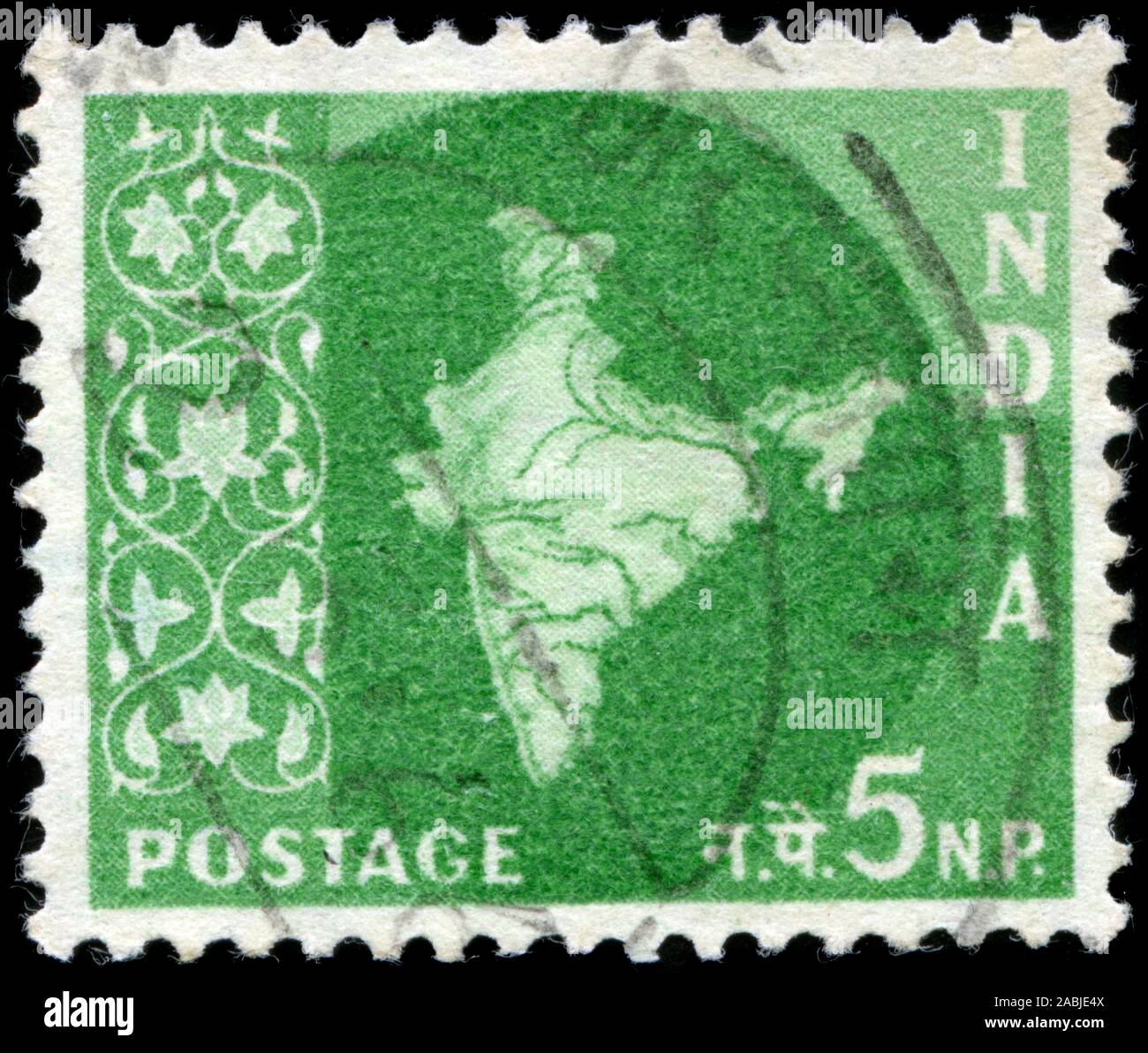 Landkarte von Indien Stockfoto