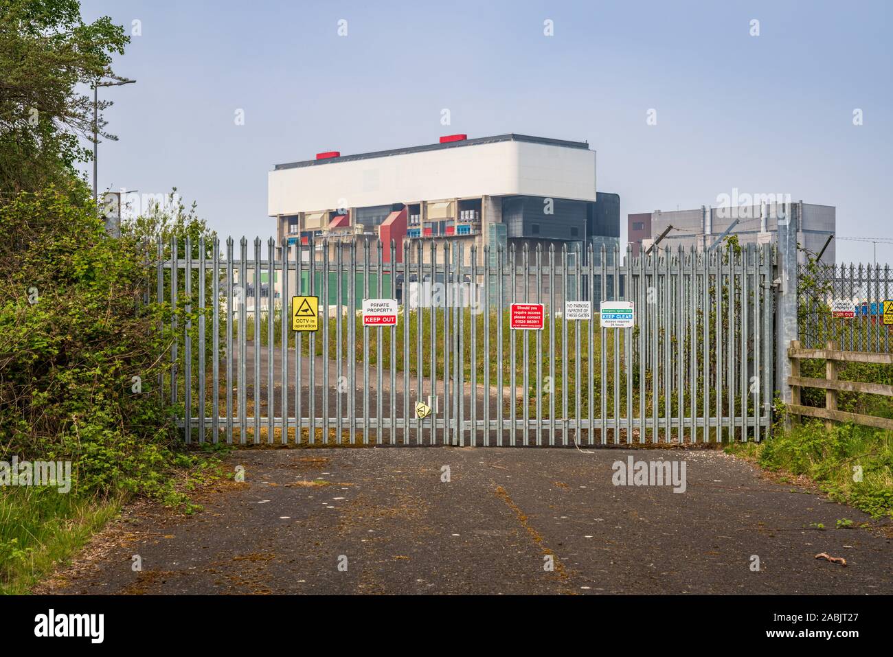 Heysham, Lancashire, England, Großbritannien - 30 April, 2019: Das Kernkraftwerk Heysham Stockfoto