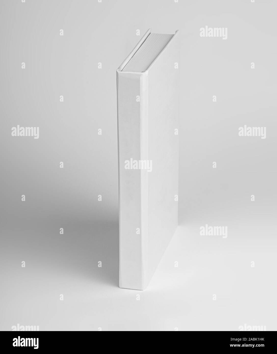 Weißbuch Buch leere Vorlage grauen Hintergrund. Mock-up Stockfoto