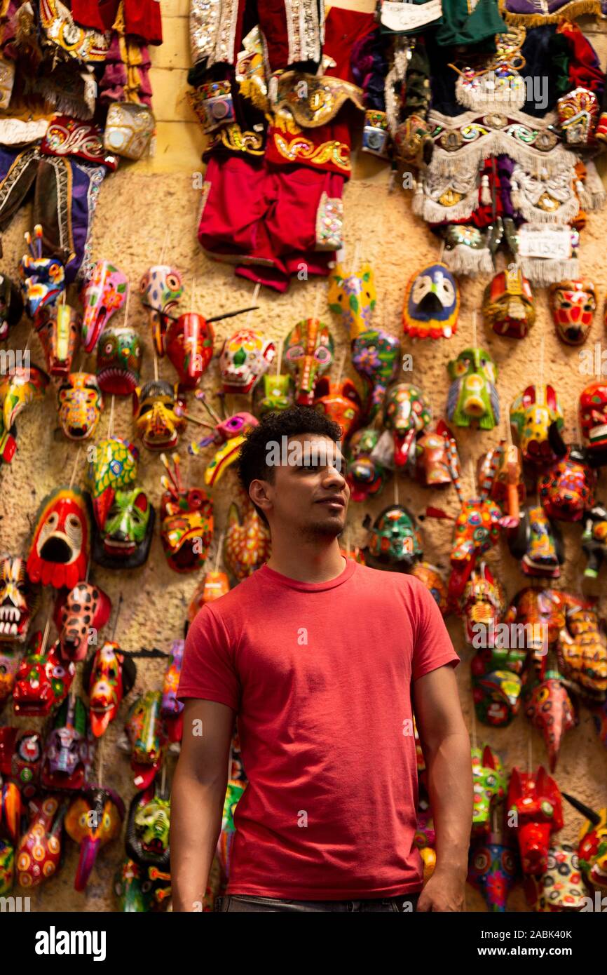 Guatemaltekischen typischen Stoffen Stockfoto