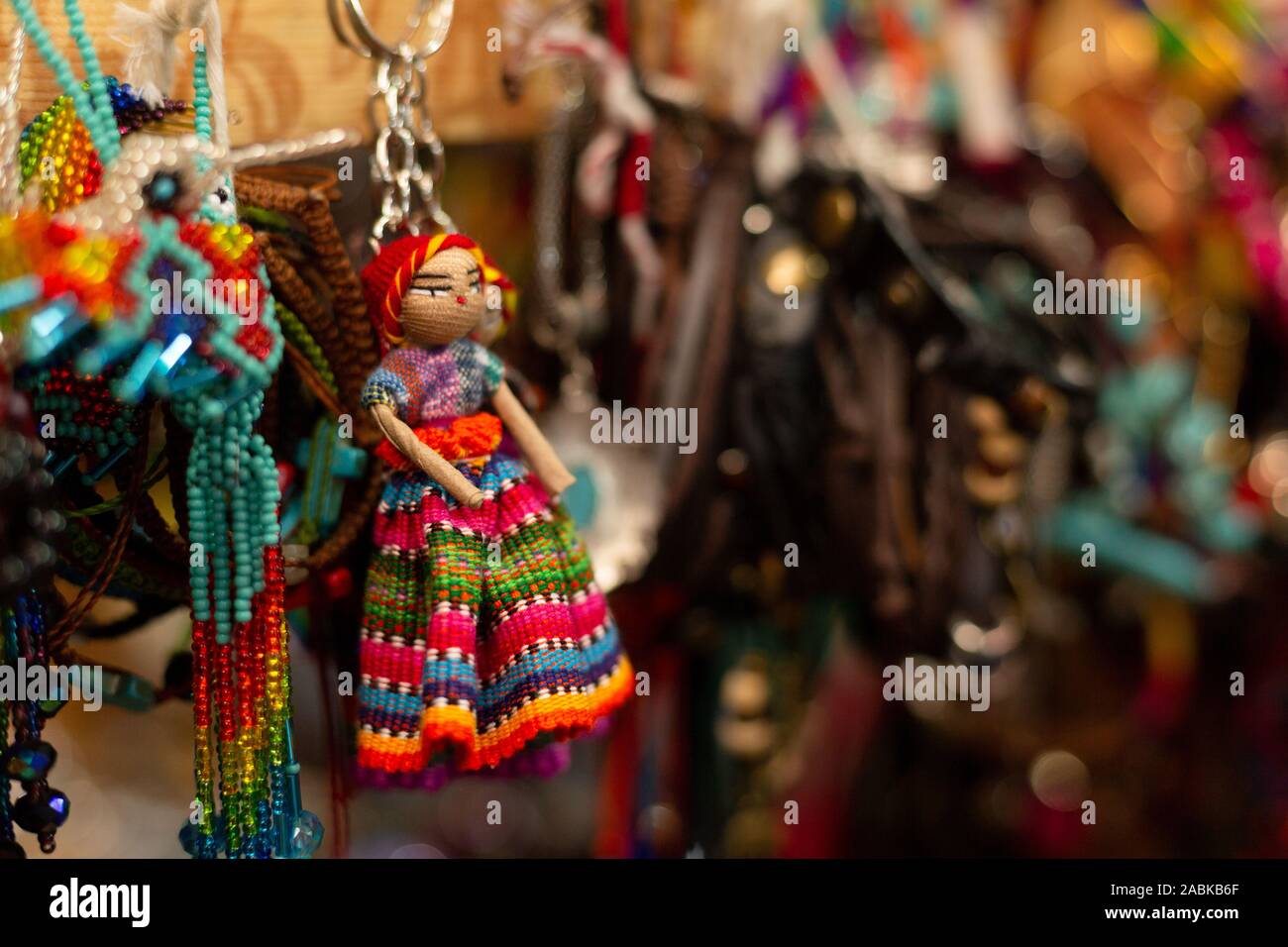 Typischen guatemaltekischen Puppen Stockfoto Typischen guatemaltekischen Puppen Stockfoto