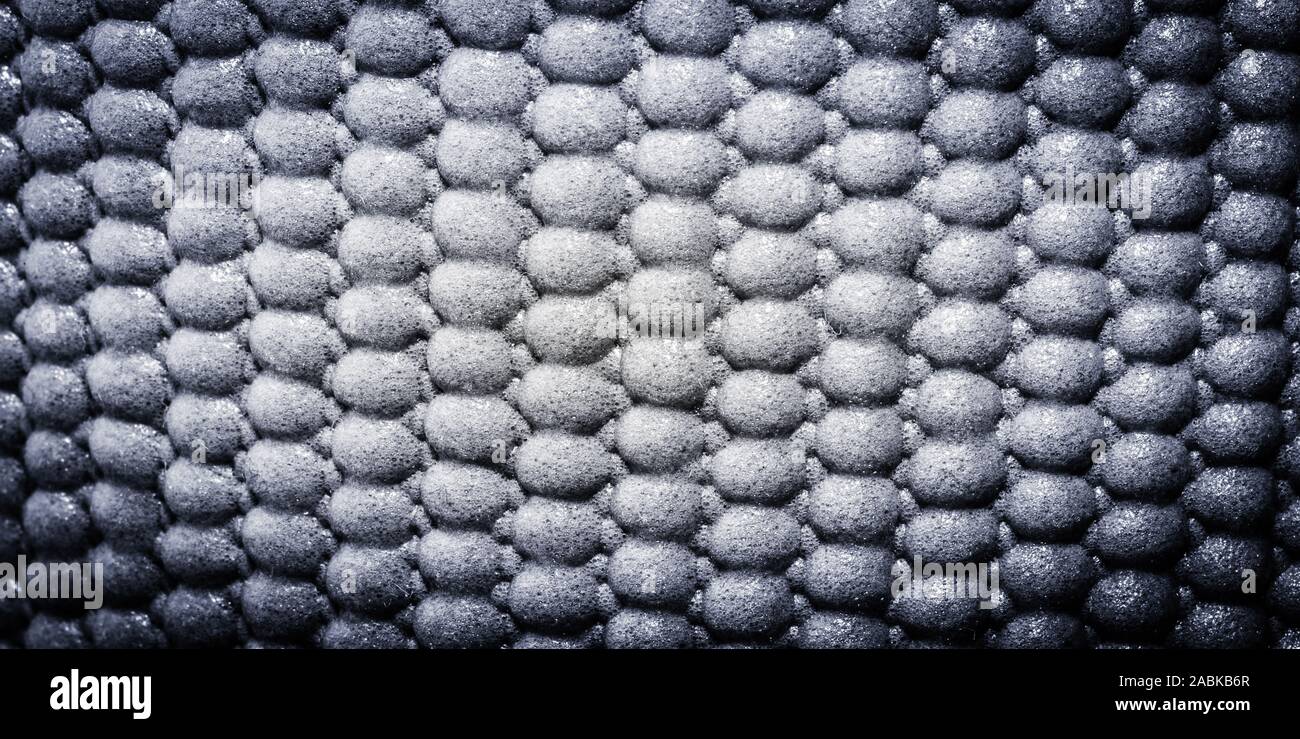 Dunkelgrau wollene Gewebe Hintergrund, detaillierte Strickpullover Textur Stockfoto